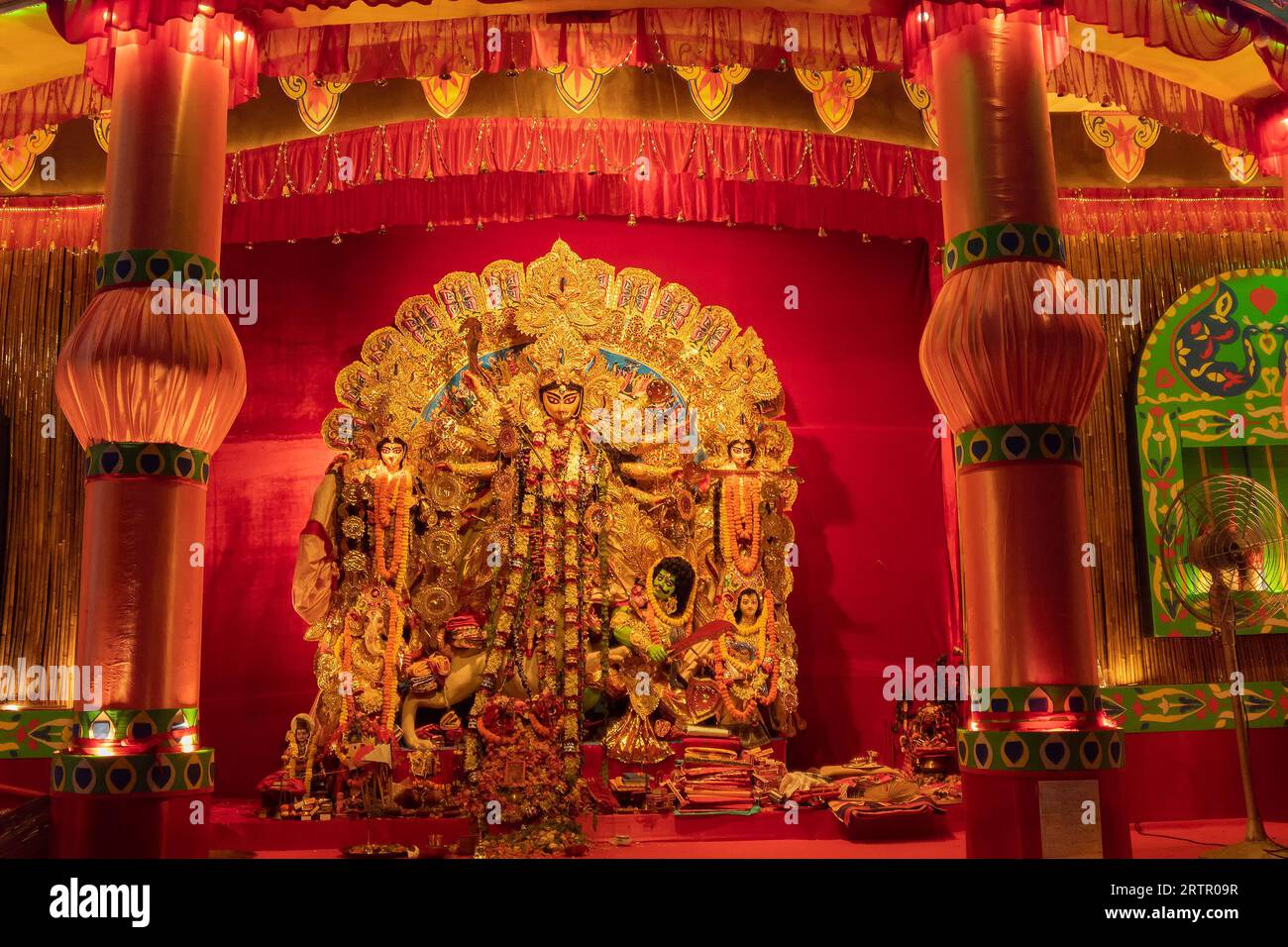 Kolkata, West Bengal, India- 4th October, 2022 : Beautifullly decorated ...