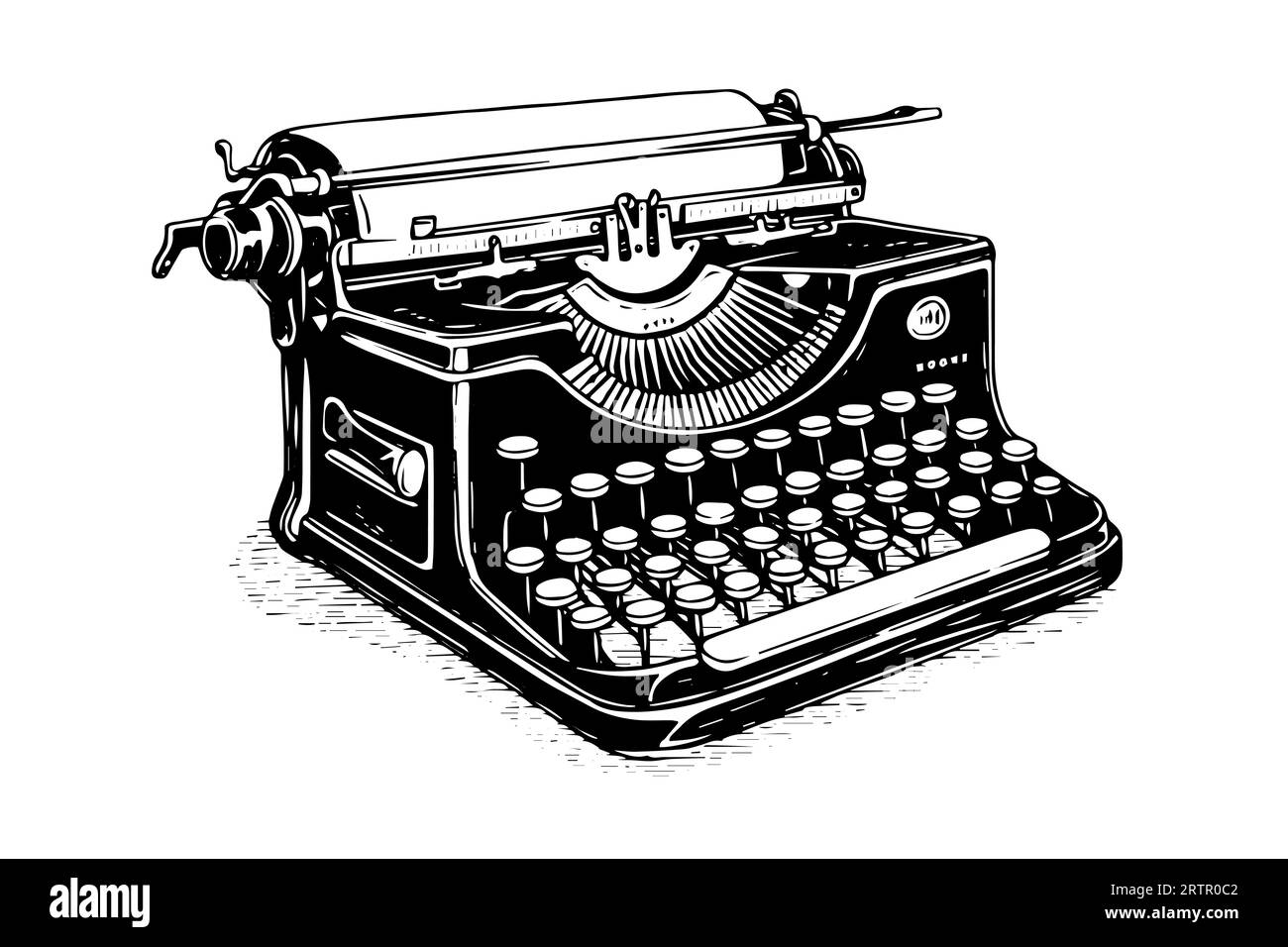 Vintage Typewriter Paper On White Background Stock Photo 393111613
