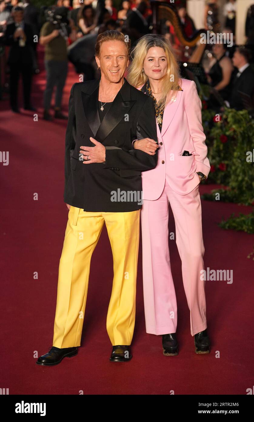 Damian Lewis and Alison Mosshart attending the Vogue World: London show