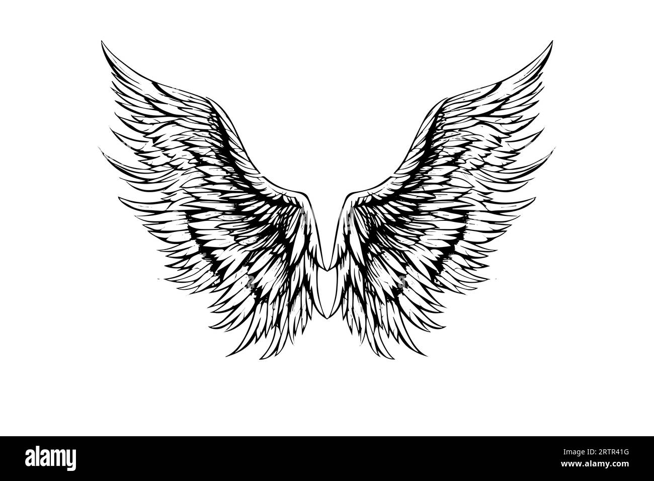 Vintage vector angel wings free vector hi-res stock photography and ...