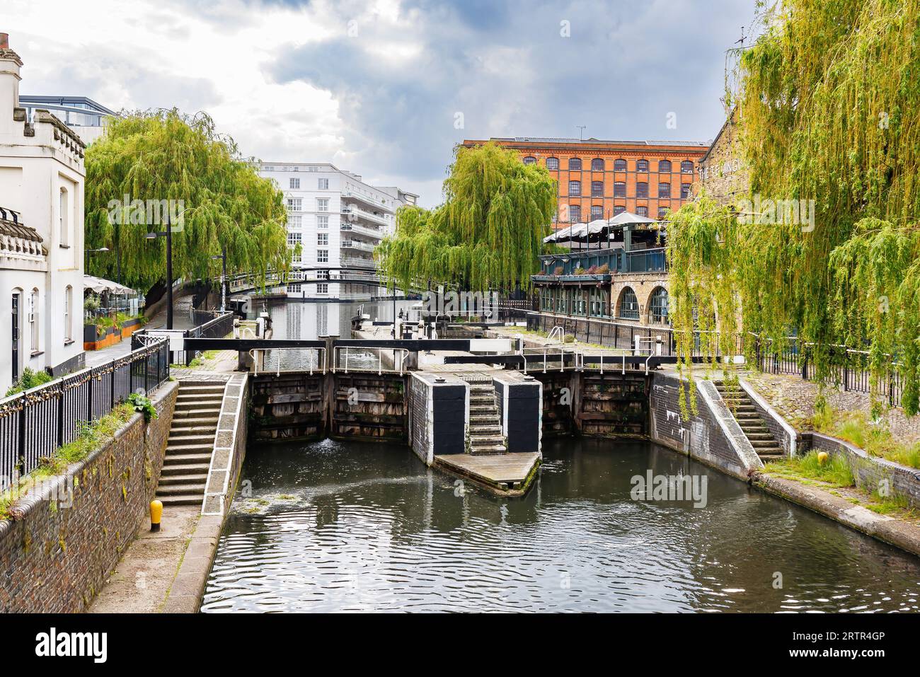 Regent's Canal as it passes through the famous Camden Town Stock Photo