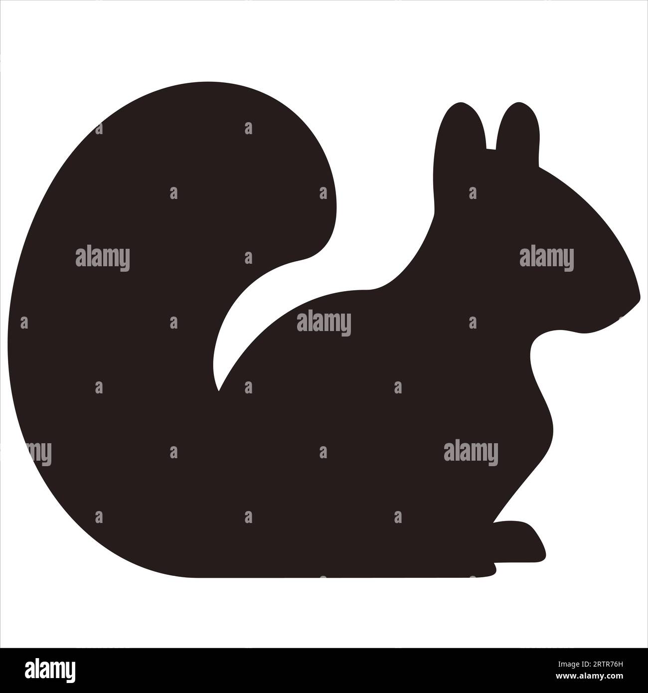 Simple squirrel vector Stock Vector Images - Alamy