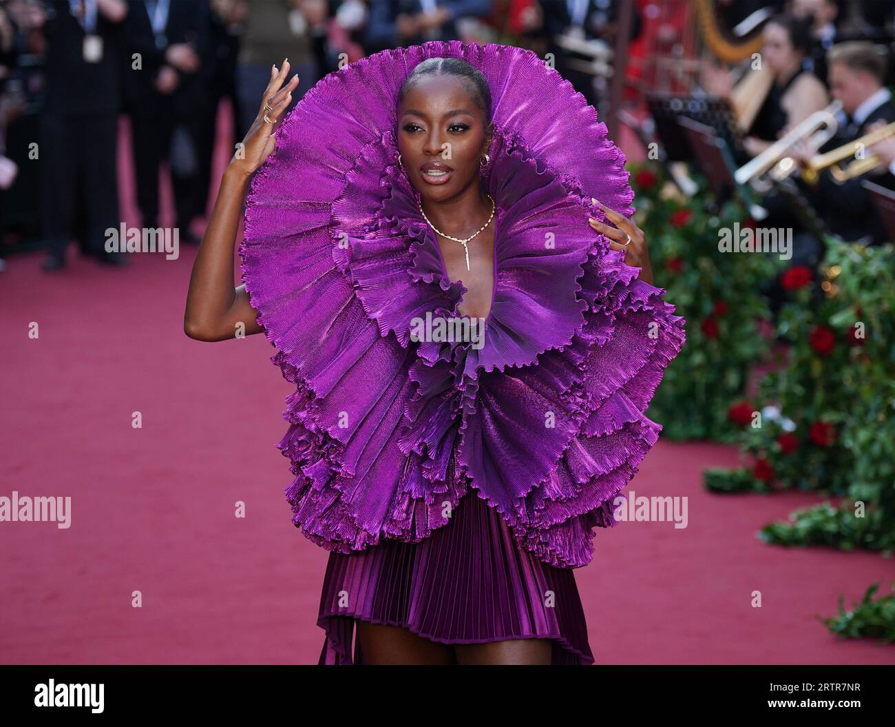 AJ Odudu attending the Vogue World: London show at Theatre Royal Drury ...