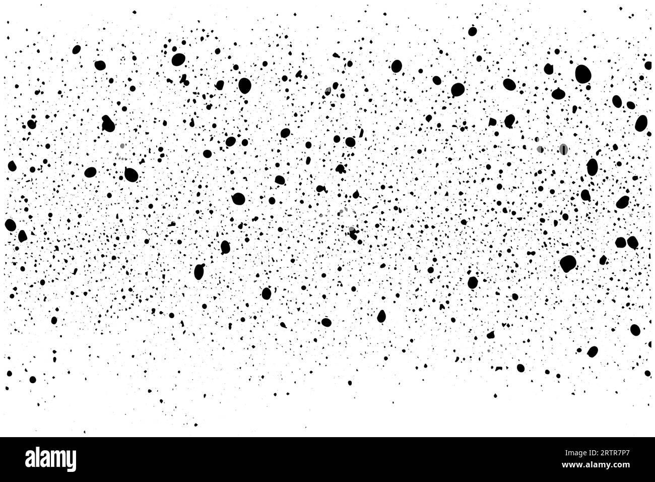 Gritty gravel texture. Gradient halftone overlay backdrop. Monochrome abstract splattered design vector background. Stock Vector