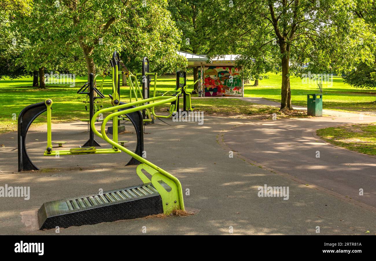 Outdoor Gym & fitness equipment in Mary Stevens Park, Stourbridge, UK