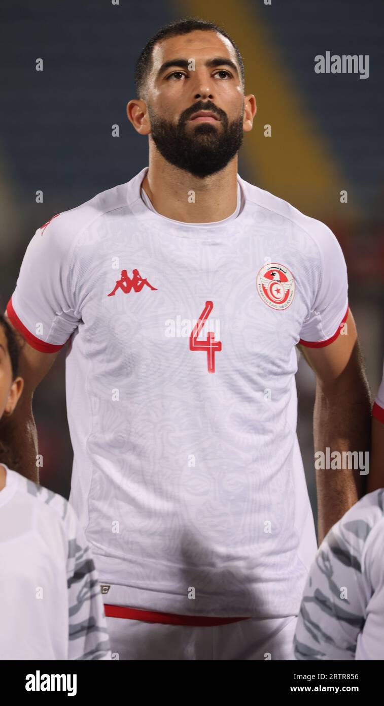 Egypt, Cairo - 12 September 2023 - Yassine Meriah of Tunisia, headshot, profile during friendly international match between Egypt and Tunisia at 30th Stock Photo