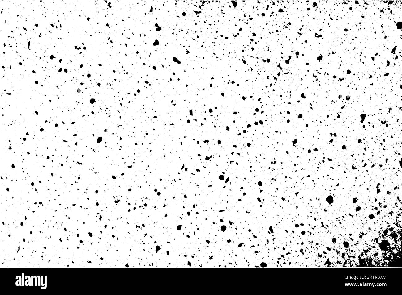 Gritty gravel texture. Gradient halftone overlay backdrop. Monochrome abstract splattered design vector background. Stock Vector