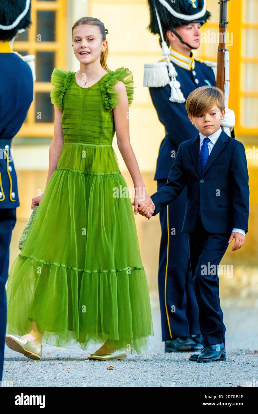Stockholm, Sweden. 14th Sep, 2023. Princess Estelle and Prince Oscar of ...