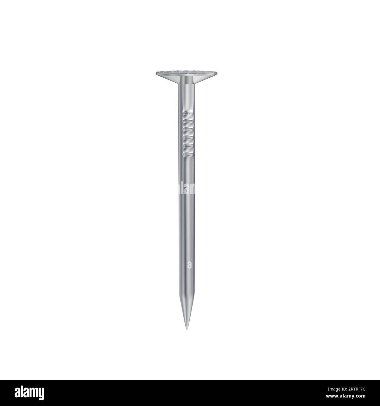 Nail isolated on white background. 3d illustration Stock Photo - Alamy