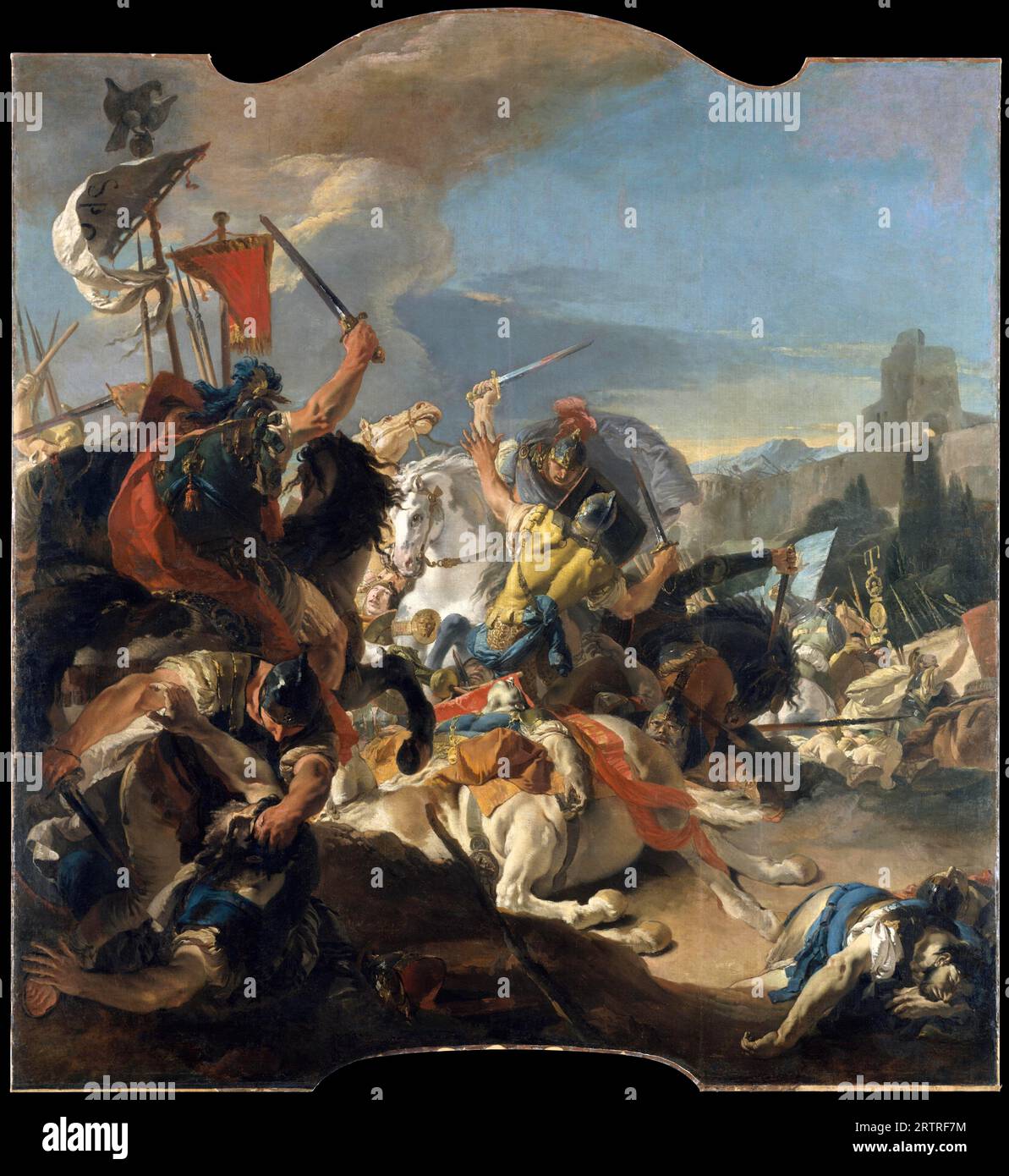 Roman battle scene painting hi-res stock photography and images - Alamy, image size:1193x1390