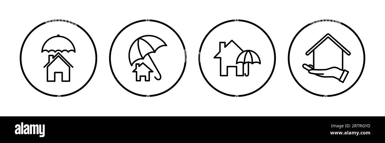 Home insurance icon vector. home shield protect logo Stock Vector Image ...