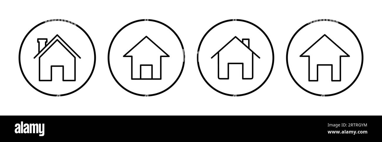 Home icon vector. House vector icon Stock Vector Image & Art - Alamy