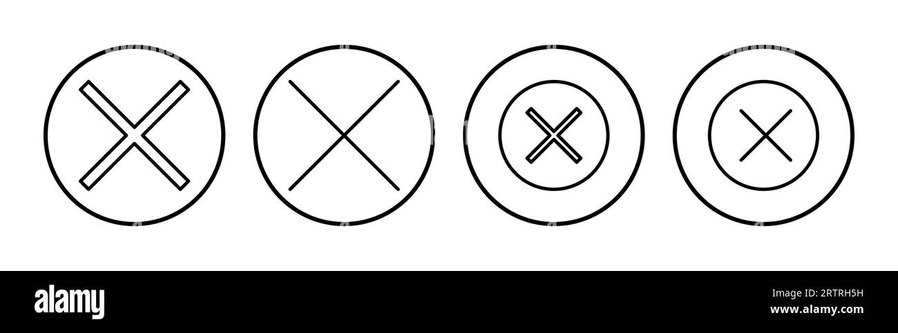Close vector icon. Delete icon. remove, cancel, exit symbol Stock ...