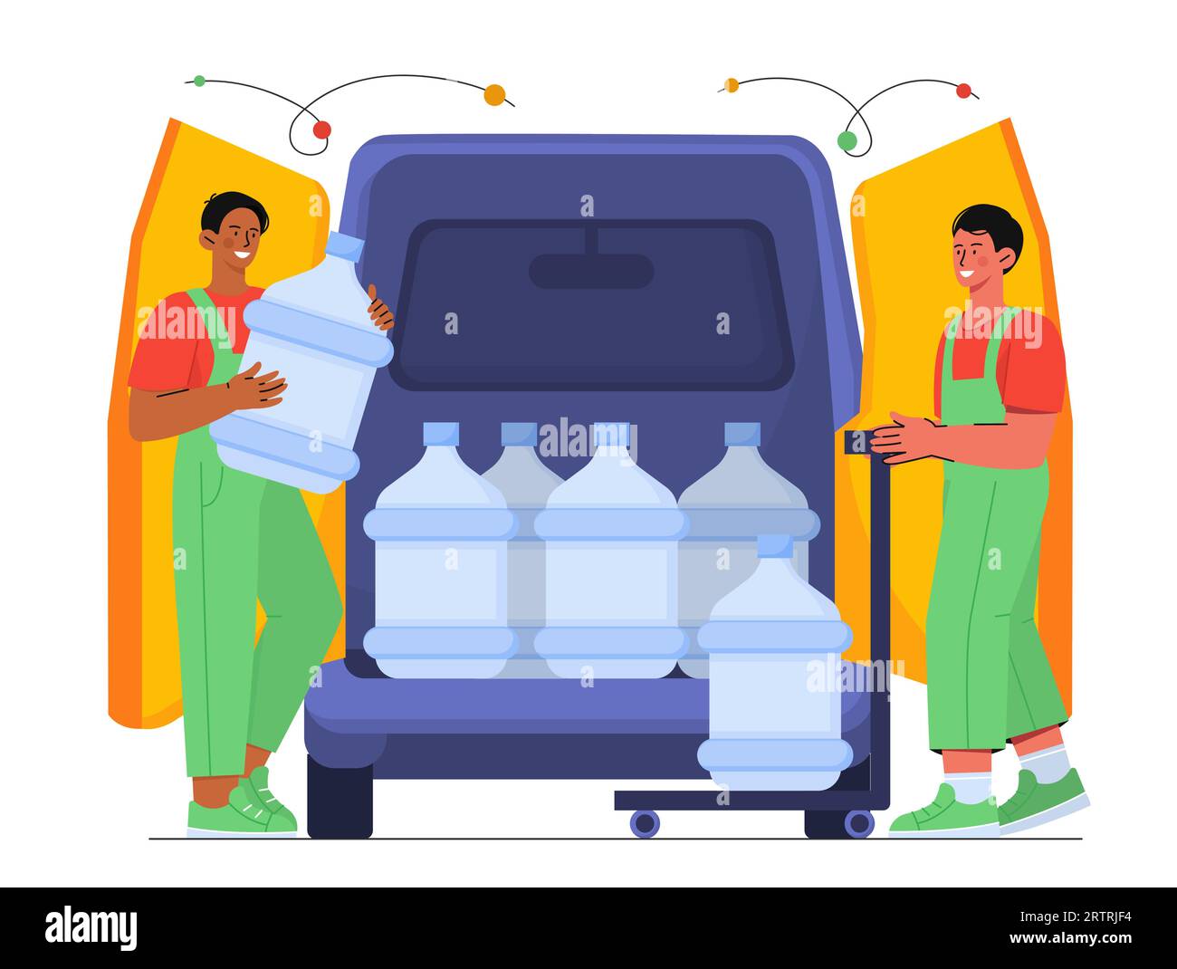Bottled Water Delivery Vector Concept Stock Vector Image Art Alamy Bottled water delivery vector concept stock vector image art alamy