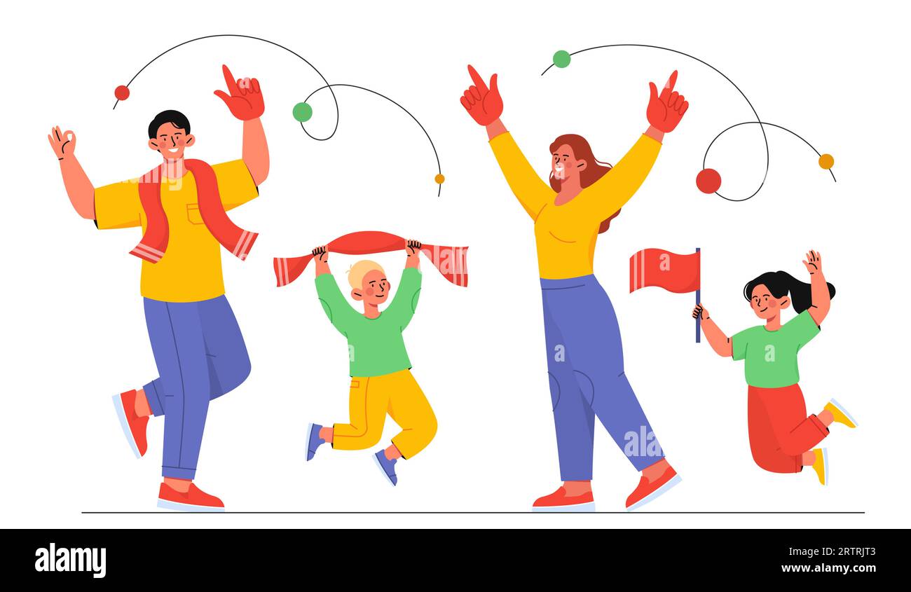 Soccer fans vector set Stock Vector Image & Art Alamy