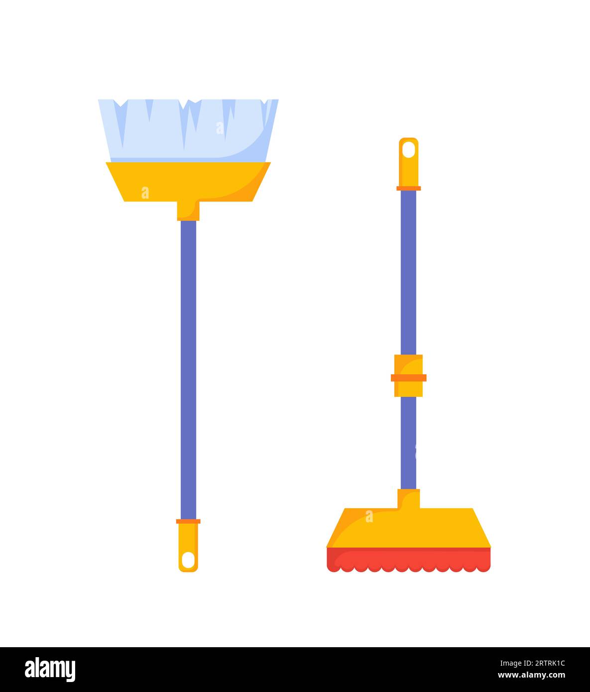 Set of brooms for cleaning vector concept Stock Vector Image & Art Alamy