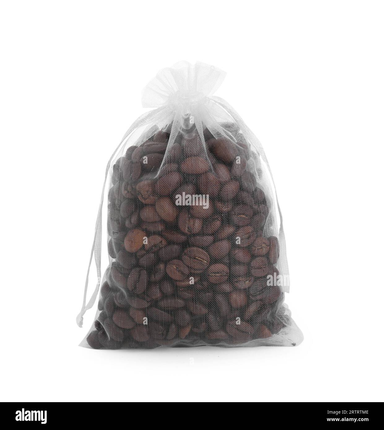 Scented sachet with coffee beans isolated on white Stock Photo - Alamy