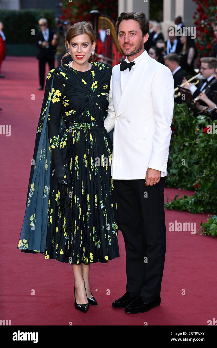 London, UK. September 14th, 2023. Princess Beatrice and Edoardo Mapelli ...