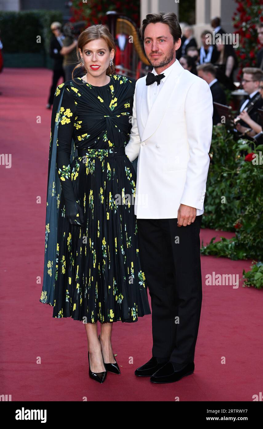 London, UK. September 14th, 2023. Princess Beatrice and Edoardo Mapelli ...