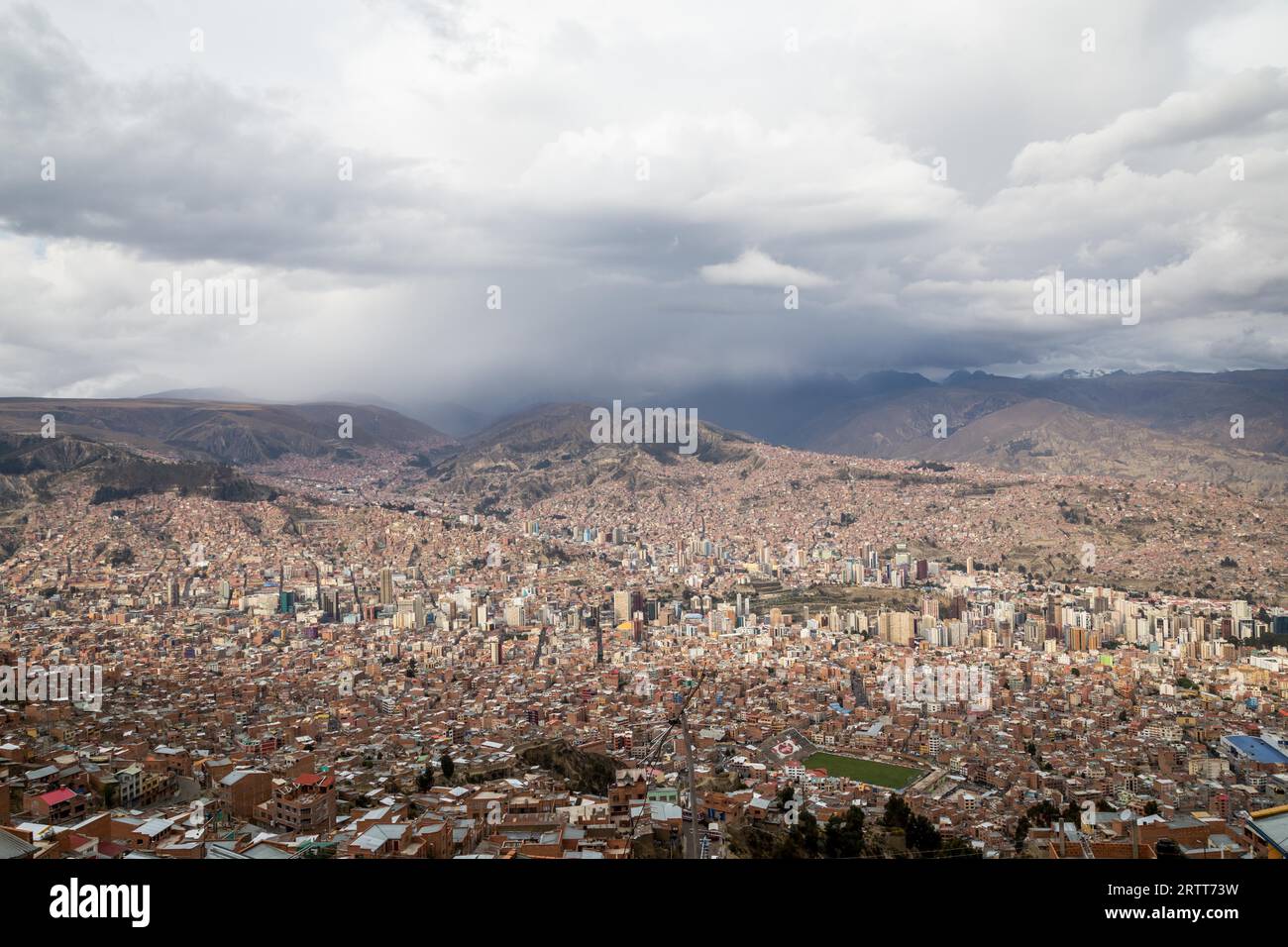 Looking down over la paz bolivia hi-res stock photography and images ...