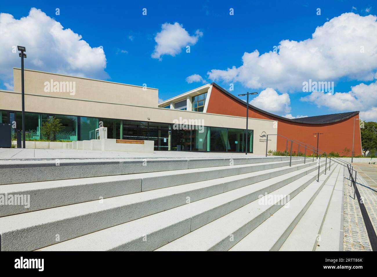 Swimming and diving hall Freiberger Platz Stock Photo Alamy