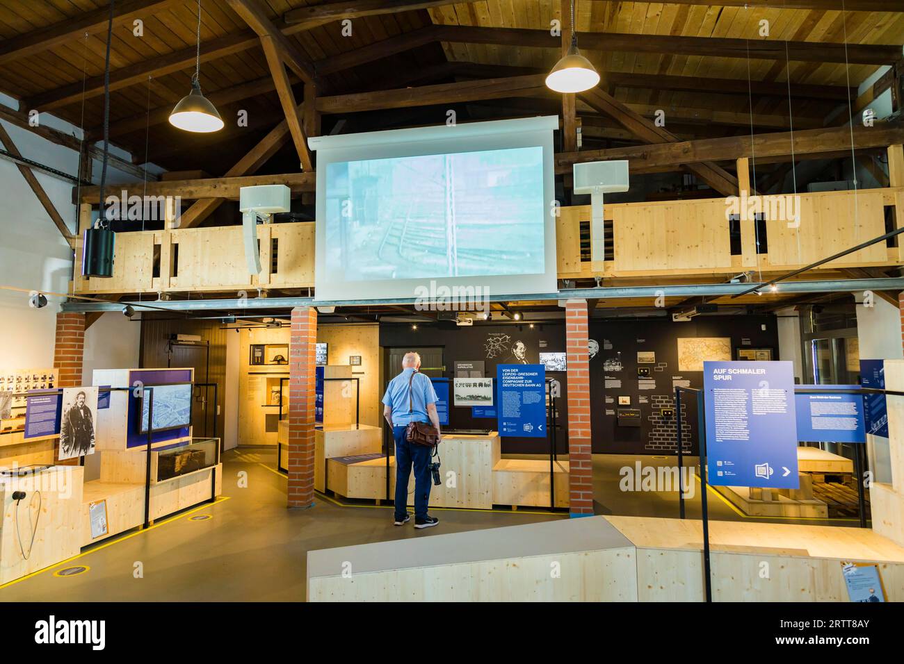 Saxon Railway Museum Chemnitz, exhibition in the former goods shed for