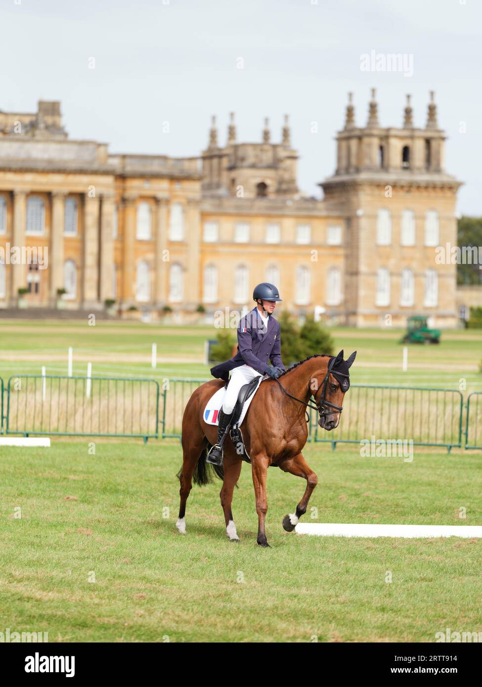 Gaspard Maksud of France with Kan-Do 2 during the dressage test at the Blenheim Palace International Horse Trials on September 14, 2023, United Kingdom (Photo by Maxime David/MXIMD Pictures - mximd.com) Stock Photo