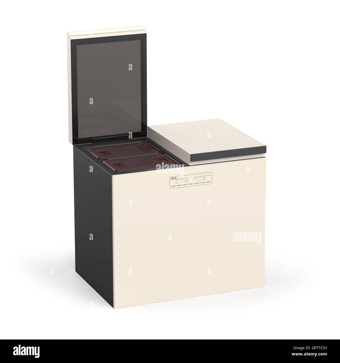 3D graphic concept of kimchi refrigerators, refriger for korean