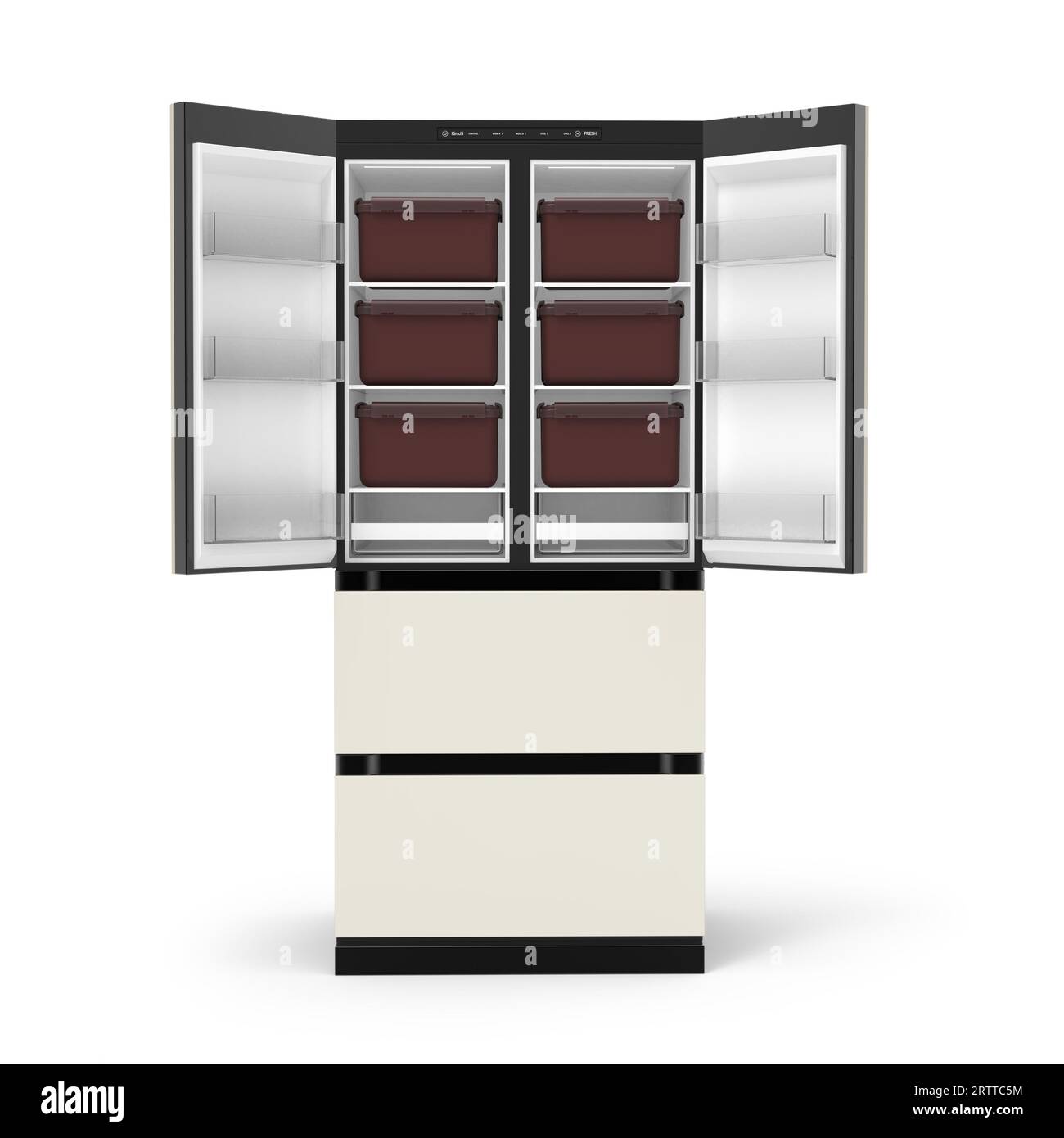 3D graphic concept of kimchi refrigerators, refriger for korean