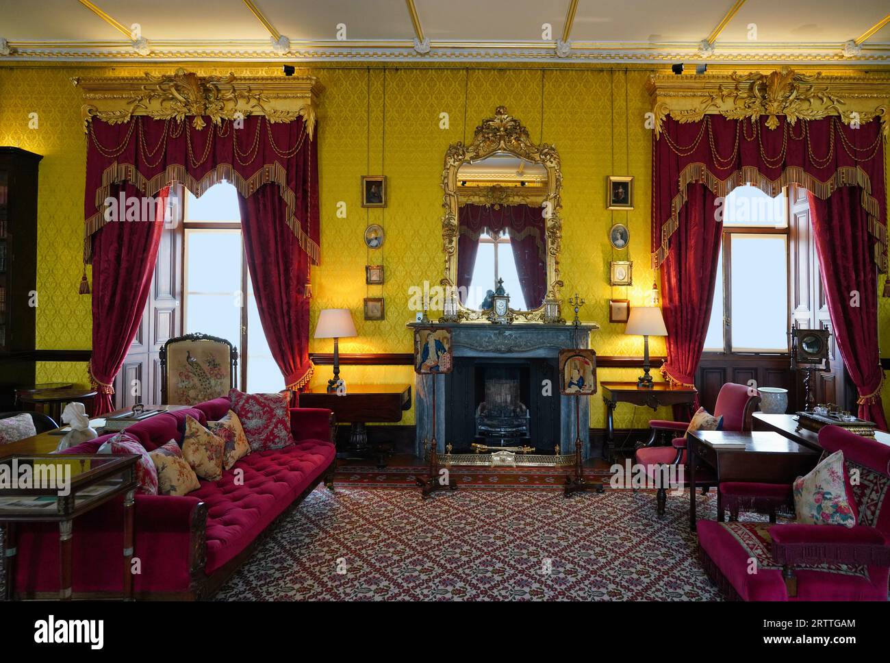 Formal drawing room, Kilkenny Castle, Ireland Stock Photo Alamy