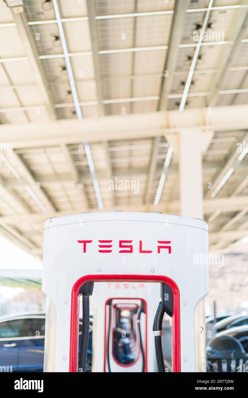 Tesla charging station Stock Photo - Alamy