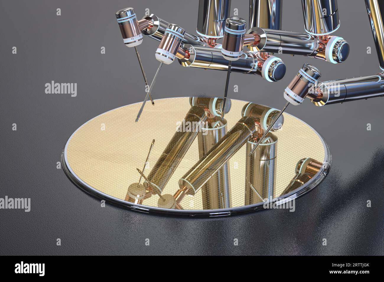 Semiconductor manufacturing with 3d rendering robotic arms with silicon ...