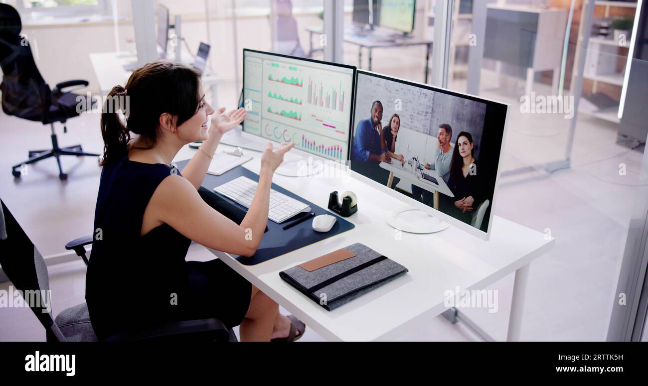Online Video Conference Job Interview Meeting Call Stock Photo - Alamy
