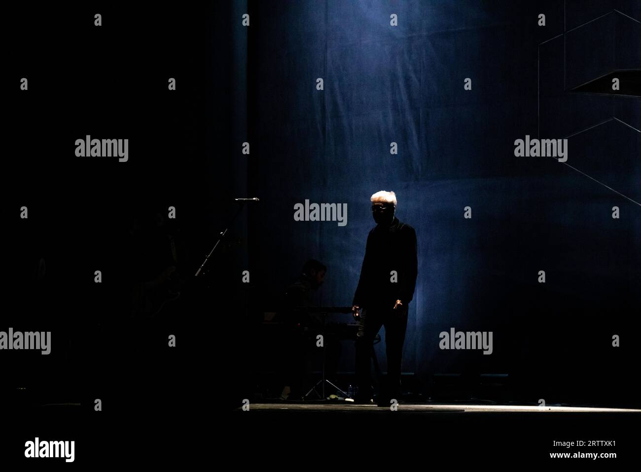 Porto, Portugal. 14th Sep, 2023. Brazilian singer Caetano Veloso performs at the Porto coliseum, on the first day of two concerts, in the north of the country, on September 14, 2023, Porto, Portugal (Photo by Rita Franca/NurPhoto) Credit: NurPhoto SRL/Alamy Live News Stock Photo