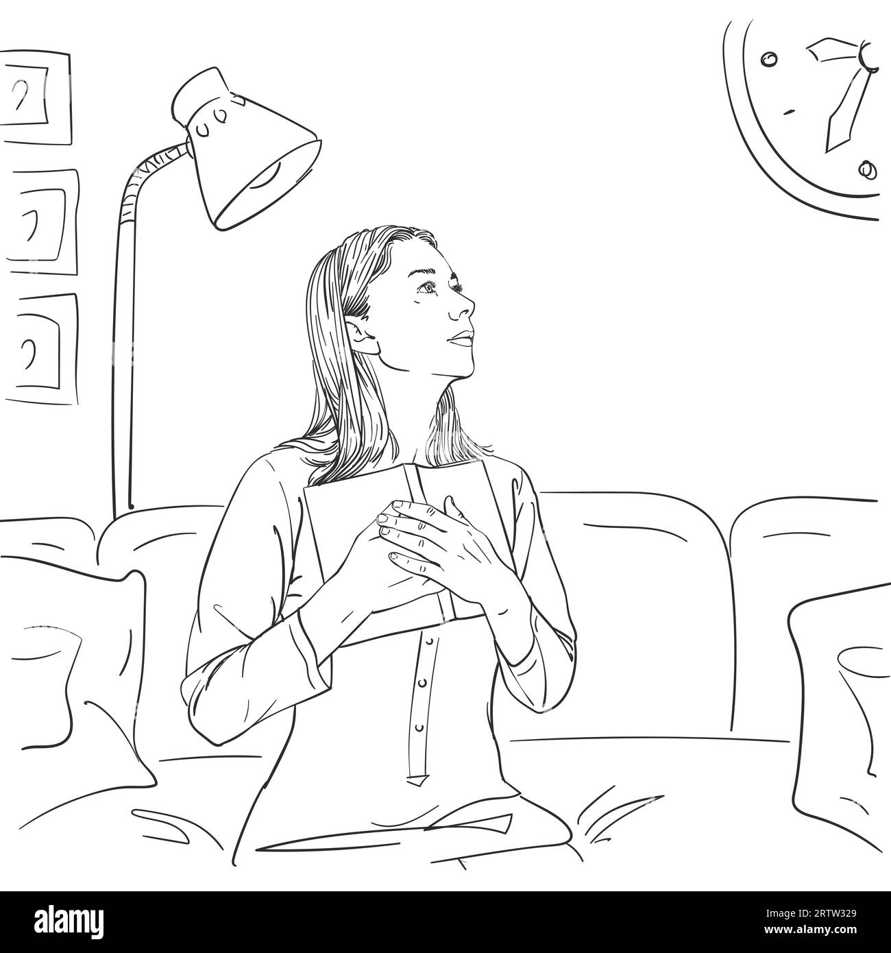 Young Girl Sitting Sideways On Stock Vector Images Alamy young-girl-sitting-sideways-on-stock-vector-images-alamy