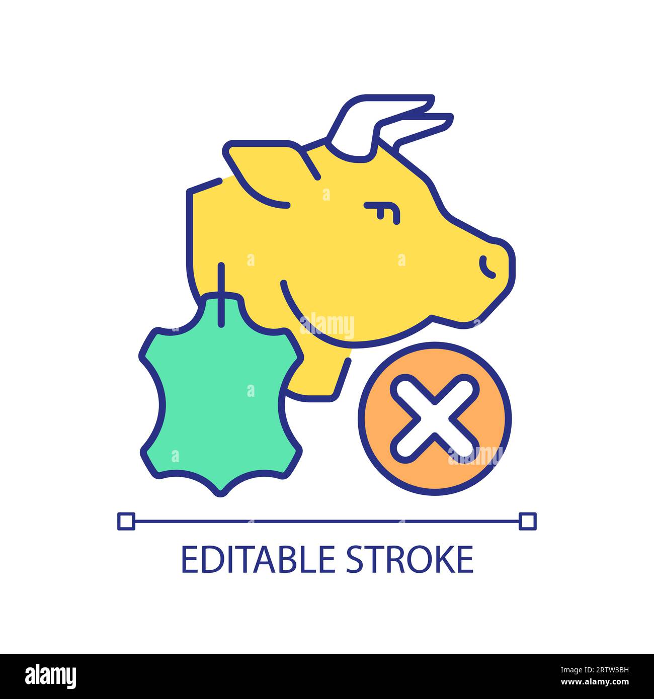 2D thin linear colorful environmental protection icon Stock Vector