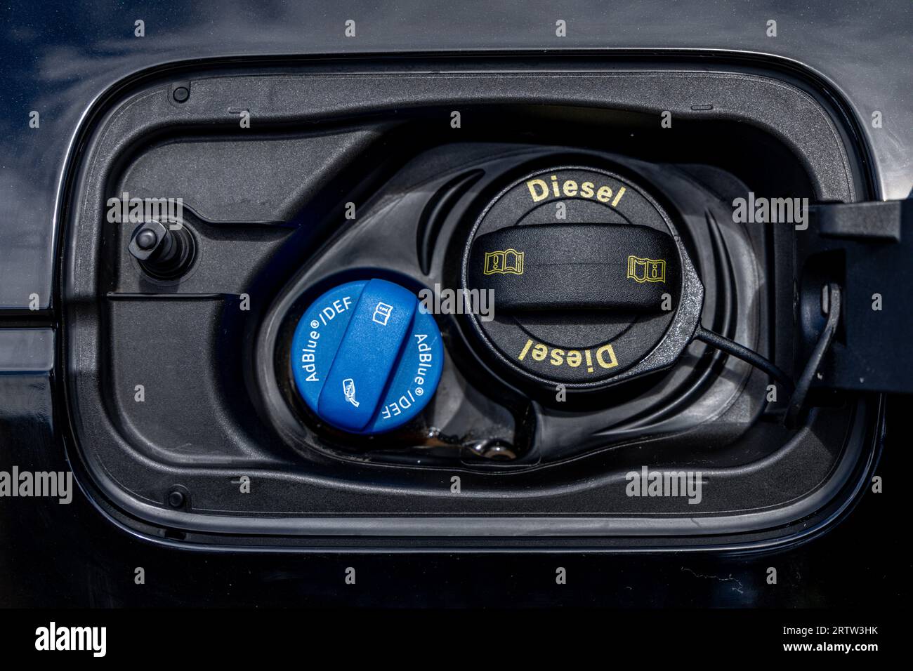 Adblue fuel infusion into the car adblue system failure Stock Photo Alamy