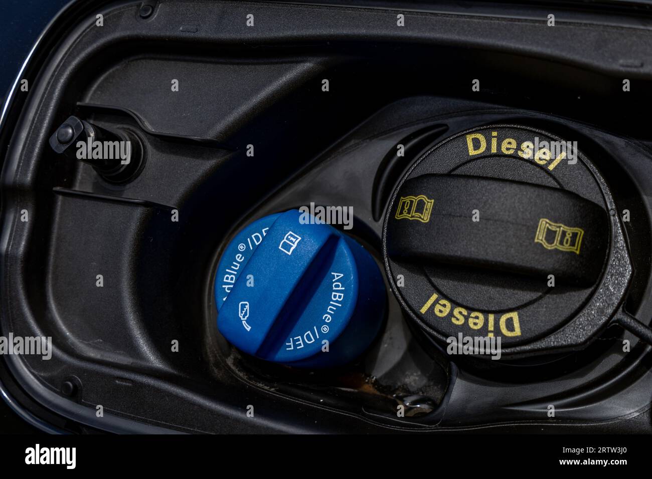 Adblue fuel infusion into the car adblue system failure Stock Photo Alamy