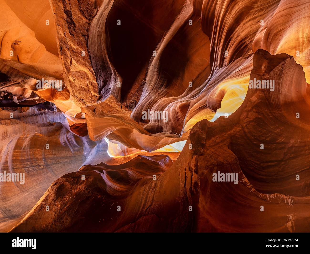Antelope Canyon in the middle of the desert in Arizona, USA Stock Photo