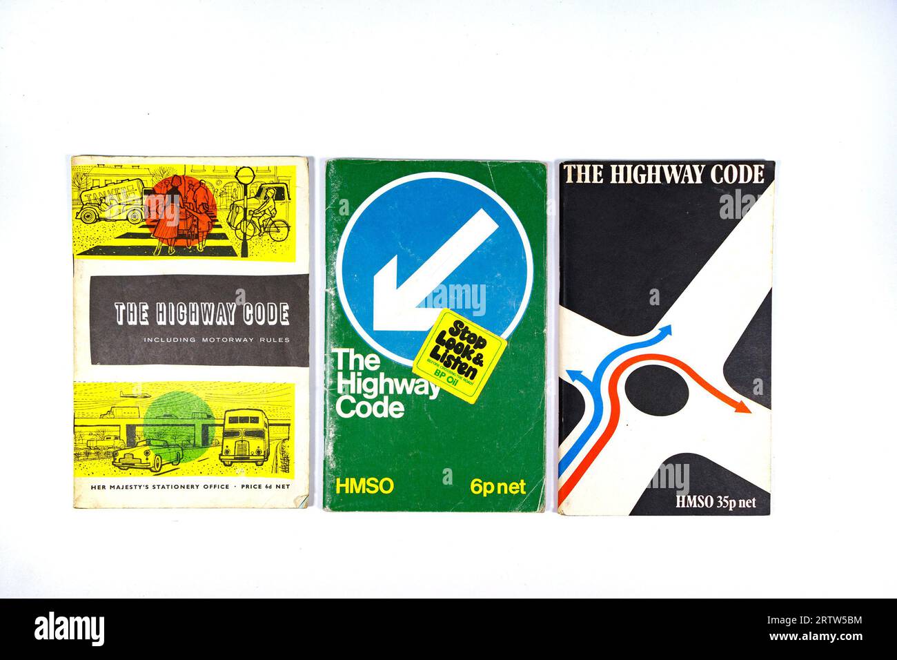 vintage HMSO highway code booklets uk Stock Photo