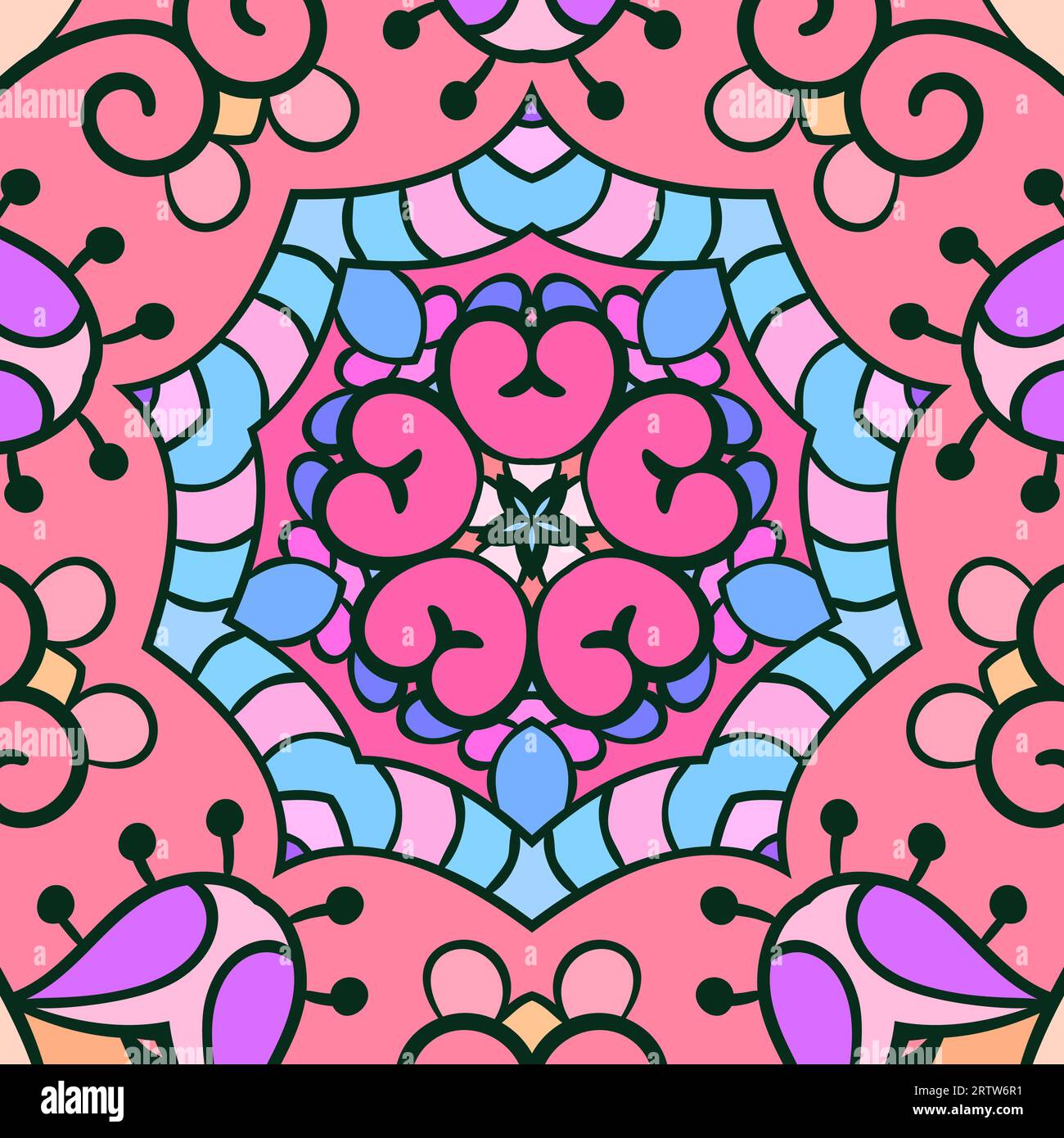 Abstract colorful background, Pentagon ornamental texture Stock Vector