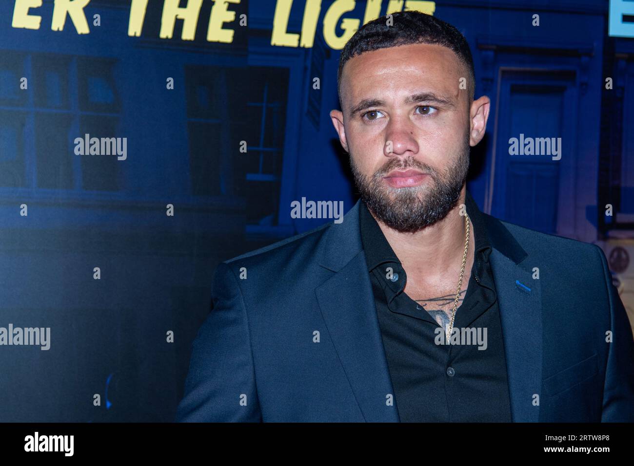 London, UK. 14th Sep, 2023. Bowzer Boss attends the event. The World Premiere of Mike Skinner's (The Streets) Debut Feature Film The Darker The Shadow, The Brighter The Light at Everyman Broadgate. (Photo by Loredana Sangiuliano/SOPA Images/Sipa USA) Credit: Sipa USA/Alamy Live News Stock Photo