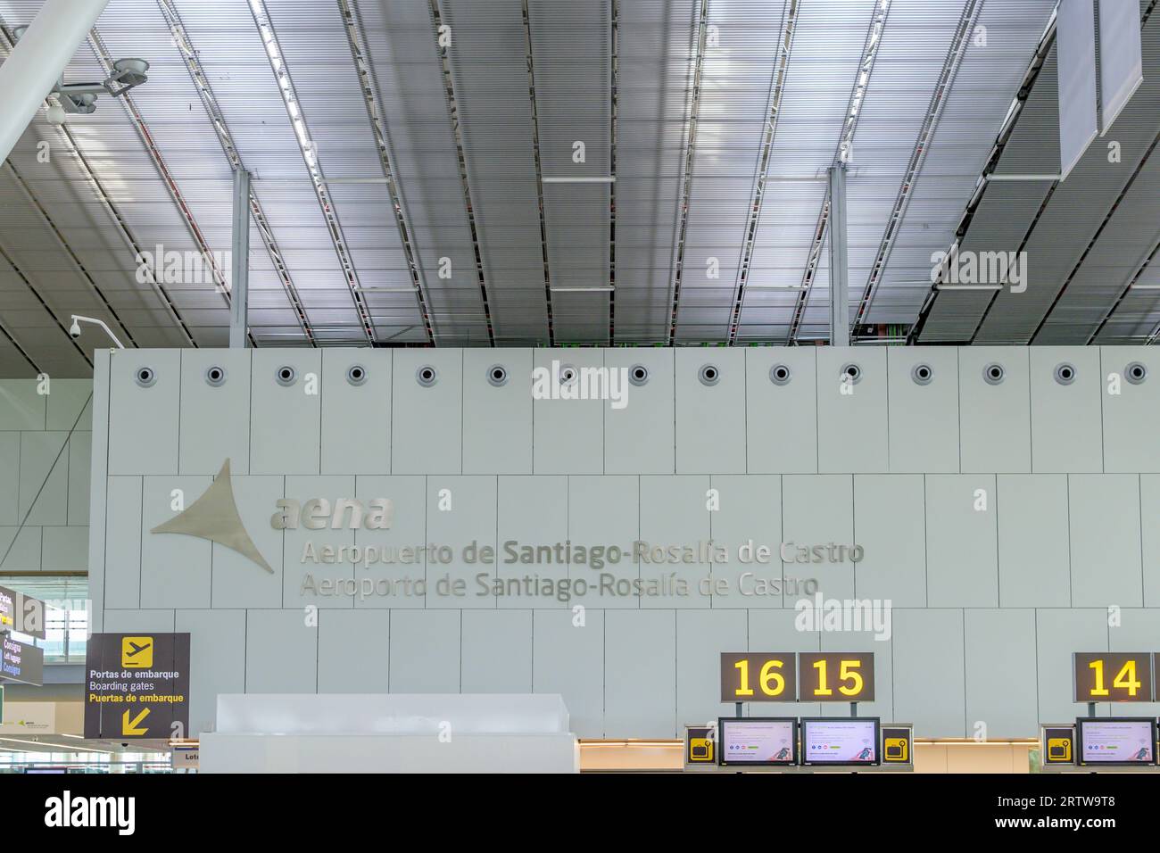 Santiago de Compostela, Spain, September 12th 2023 View on interior of