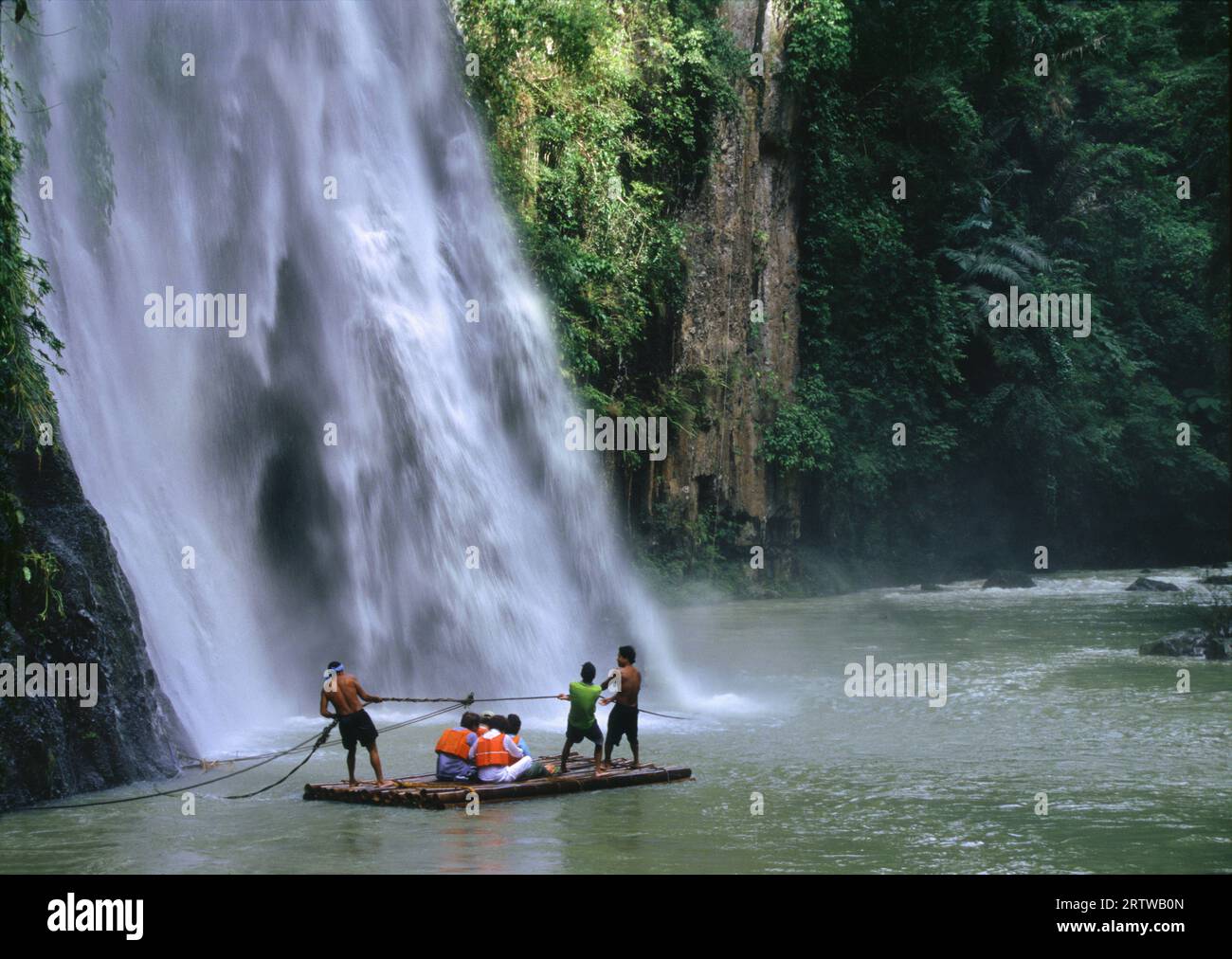 Pagsanjan Falls, tourist raft Stock Photo