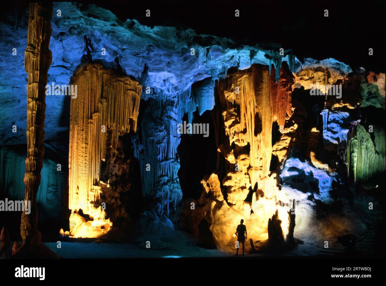 Cango Caves (illuminated by photographer) Stock Photo