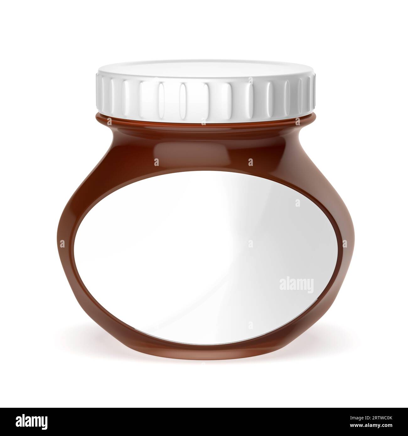 Chocolate spread jar isolated Cut Out Stock Images & Pictures - Alamy