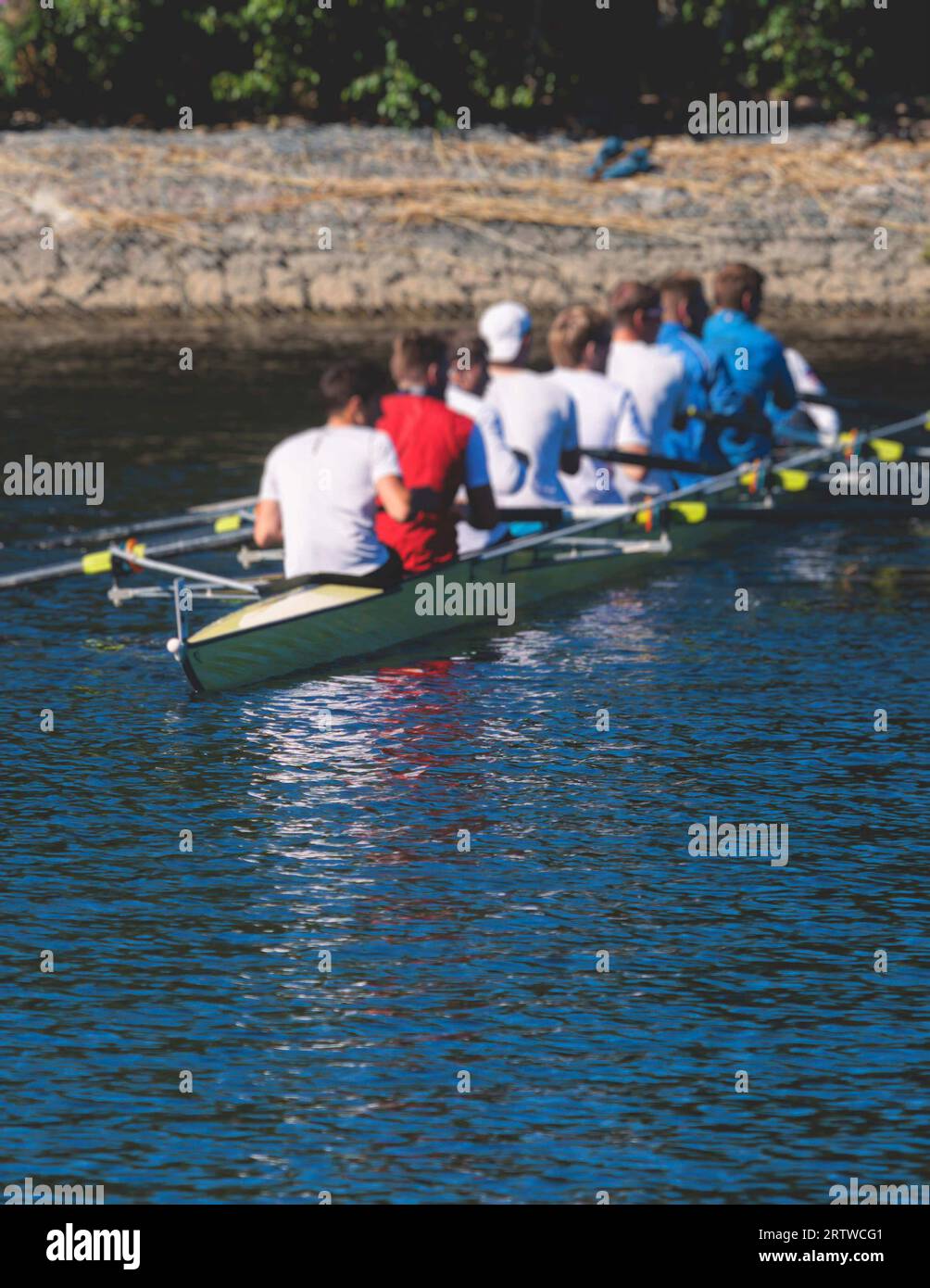 Male rower in canal hi-res stock photography and images - Alamy