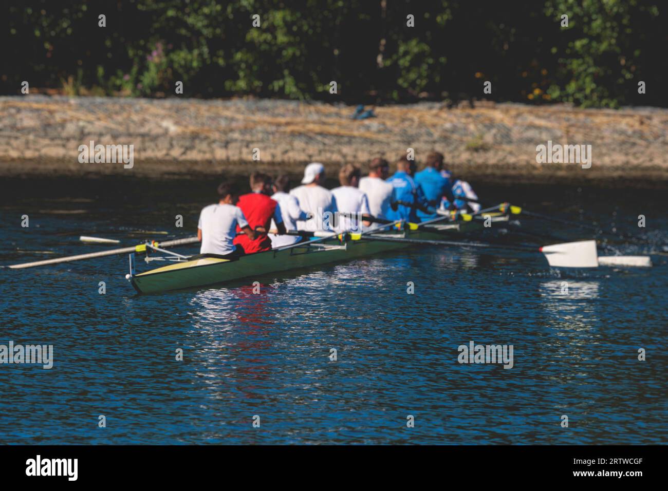 Skull Boat Rasing River canal boat boats oar oars hi-res stock photography and images - Alamy