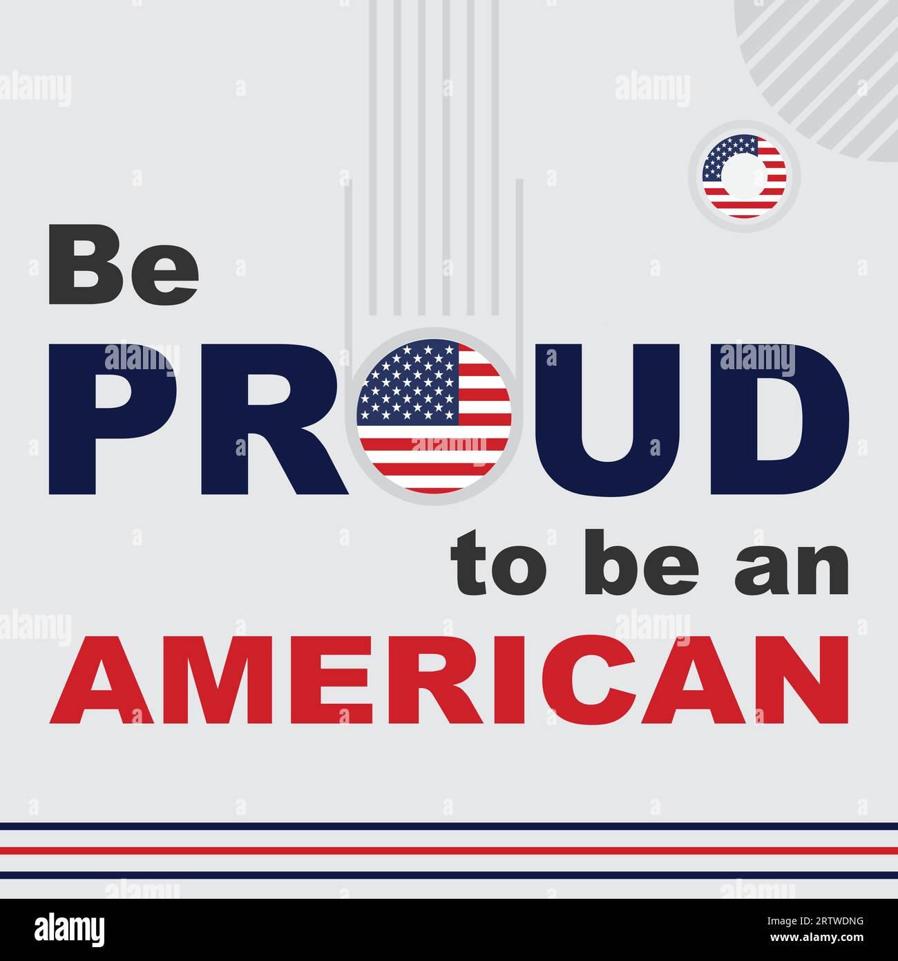 Be Proud to be a American Vector Illustration Stock Vector Image & Art