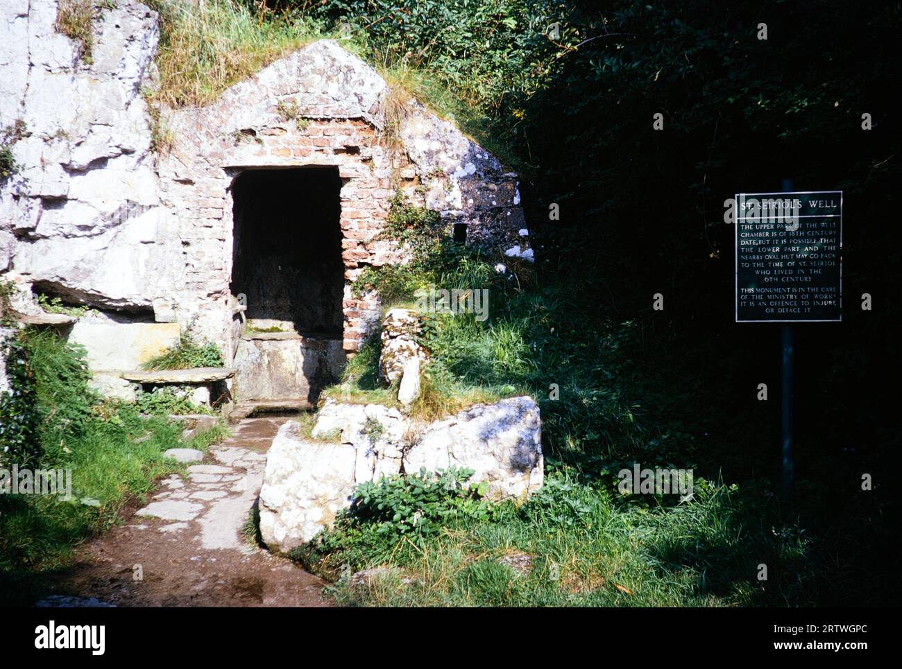 St Seiriol's Well, Penmon, Isle of Anglesey, North Wales, UK 1966 Stock Photo